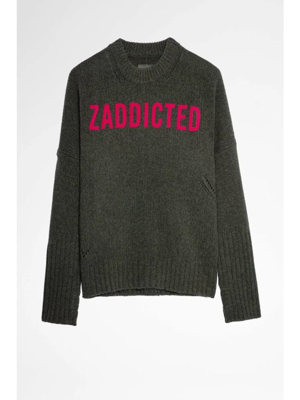 Zadig Voltaire Sweater Green Wool Sz S 100% Authentic